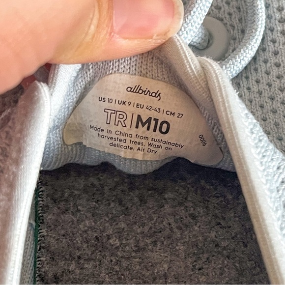 AllBirds Tree Runners Men's Size 10 - Picture 9 of 16